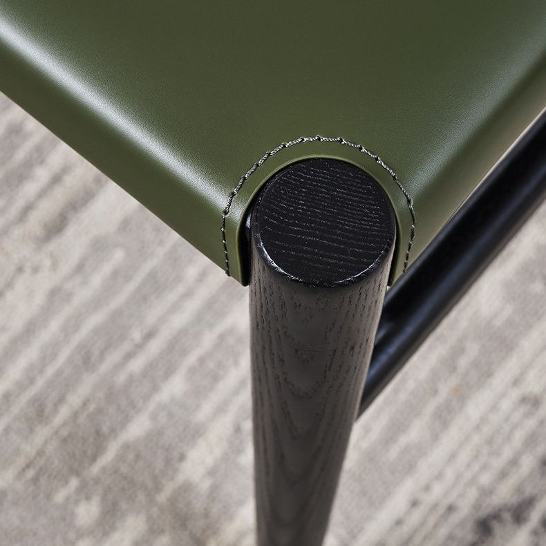 Dining Room Industrial Side Chair Faux Leather Parsons Chair Clearhalo 'Dining Chairs' 'Dining Tables & Seating' 'dining_chair' 'furn' 'furn_dining_chair' 'Furniture' 'Kitchen & Dining Furniture' 1200x1200_8ab63fa0-901a-4095-88a3-daf53a894eef