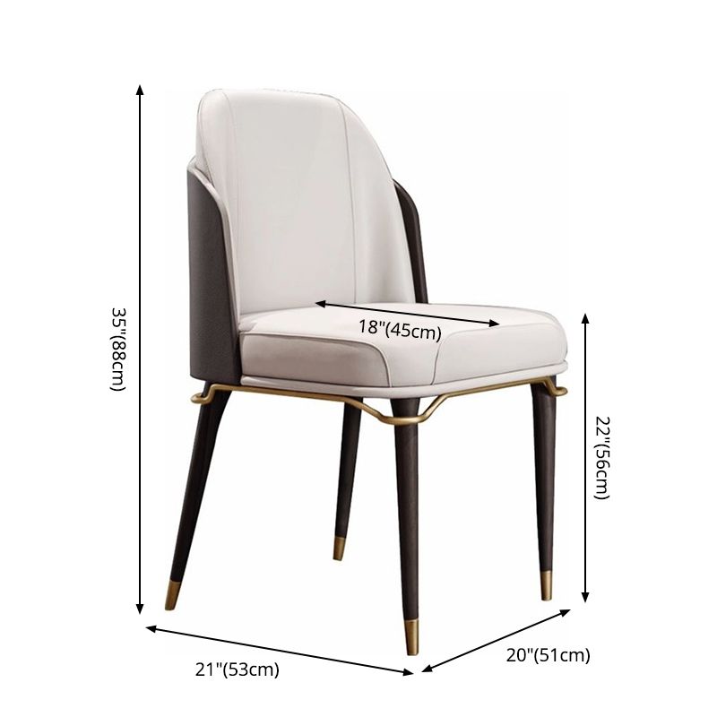 Wooden Contemporary Indoor Dining Side Chair 20" Wide Solid Matte Finish Dining Chair Clearhalo ' kitchen&dining_furn' 'Dining Chairs' 'Dining Tables & Seating' 'dining_chair' 'Furniture' 'furniture_dining_chair' 'Kitchen & Dining Furniture' 'kitchen' 1200x1200_8ab652b4-324e-49e0-b2de-87884fe7a433