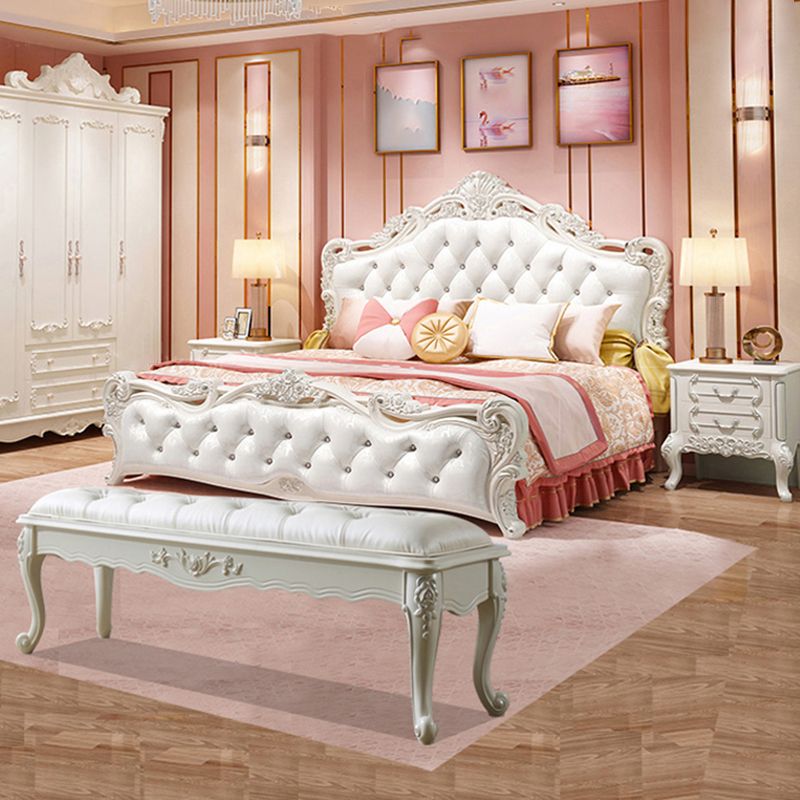 French Country Upholstered Bedroom Seating Bench Tufted Bench with Wood Legs Clearhalo 'Benches' 'Chairs & Seating' 'furn' 'furn_benches' 'Furniture' 'Living Room Furniture' 1200x1200_8ab6789d-037e-4ffa-a0e3-44f55765a74c