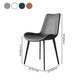 Contemporary Style Leather Dining Chairs Solid Back Armless Dining Chairs (Set of 2) Clearhalo ' kitchen&dining_furn' 'Dining Chairs' 'Dining Tables & Seating' 'dining_chair' 'furn' 'furn_dining_chair' 'Furniture' 'furniture_dining_chair' 'Kitchen & Dining Furniture' 'kitchen' 1200x1200_8ab7fcd0-27db-4b33-84f9-2d1640c22b87
