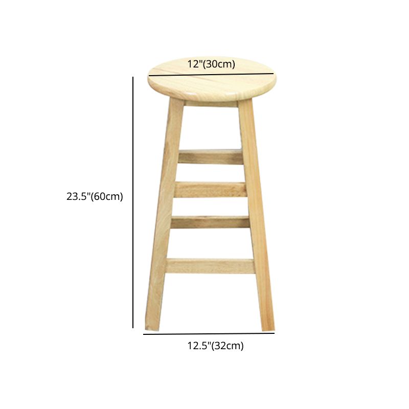 Modern Armless Backless Counter Stool Wood Dessert Shop Bar Stool with Wooden Seat Clearhalo 'Bar Furniture' 'Bar Stools' 'bar_stools' 'furn' 'furn_bar_stools' 'furniture_bar_stools' 'Kitchen & Dining Furniture' 'kitchen&dining_furn' 'kitchen' 'kitchen_furn' Furniture' 1200x1200_8ab9328b-70a9-4fc0-a905-774e3060a872
