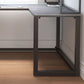 MODERNA DESCIO DI SCRITTURA LASTANTE L Home Office con gambe metalliche