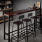 Wood Brown Bistro Accent Dining Table Industrial Rectangle Trestle Pub Table Clearhalo 'Bar Furniture' 'Bar Tables' 'bar_tables' 'furn' 'furn_bar_tables' 'Furniture' 'furniture_bar_tables' 'Kitchen & Dining Furniture' 1200x1200_8abac0fe-53af-4bb8-9de2-f0e8040fd532