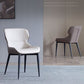 Silla lateral del ala de la silla de comedor de cuero de cuero sintética para uso doméstico