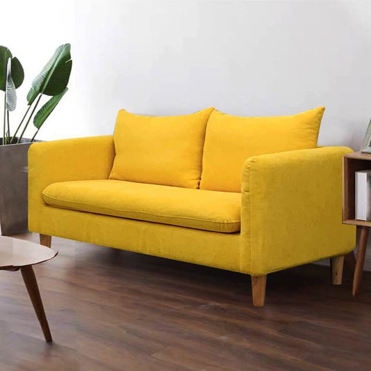 Square Arm Modern Sofa 30"W Linen Sofa for Living Room with Storage Clearhalo 'furn' 'furn_sofas' 'Furniture' 'furniture_sofas' 'kitchen' 'kitchen_sofas' 'Living Room Furniture' 'Sofa' 'sofas' 1200x1200_8abc08b2-214f-4ec1-9f79-bc24884bf87d
