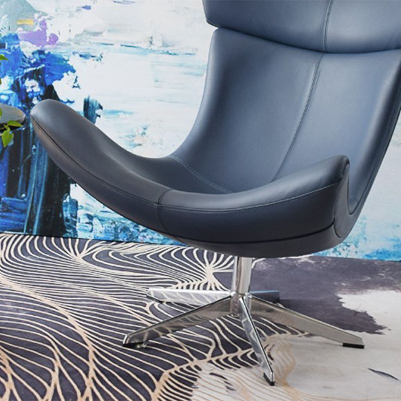 Swivel Armless Chair Faux Leather Chair with 4-Star Leg, 30.70" Wide Clearhalo 'Accent Chairs' 'accent_chairs' 'Chairs & Seating' 'furn' 'furn_accent_chairs' 'Furniture' 'Living Room Furniture' 1200x1200_8abc7d62-a256-4572-b3d9-89c7af511dcd