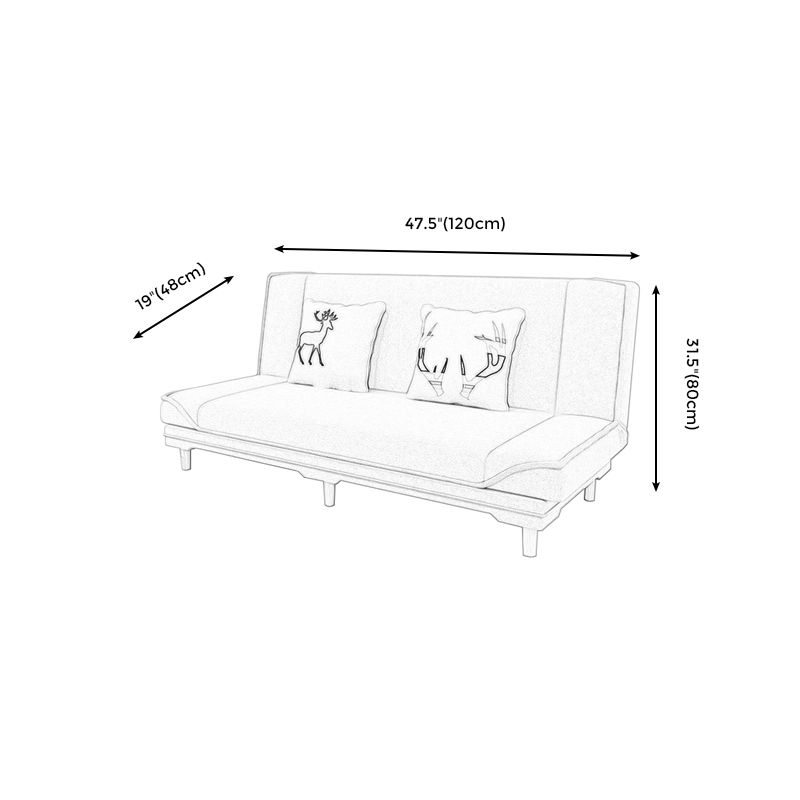 Contemporary Fabric Armless Standard Sofa Bed Dual Purpose Sofa for Living Room Clearhalo 'furn' 'furn_sofas' 'Furniture' 'furniture_sofas' 'kitchen' 'kitchen_sofas' 'Living Room Furniture' 'Sofa' 'sofas' 1200x1200_8ac0a683-4d5f-4f4e-89c0-3e10e760eb99