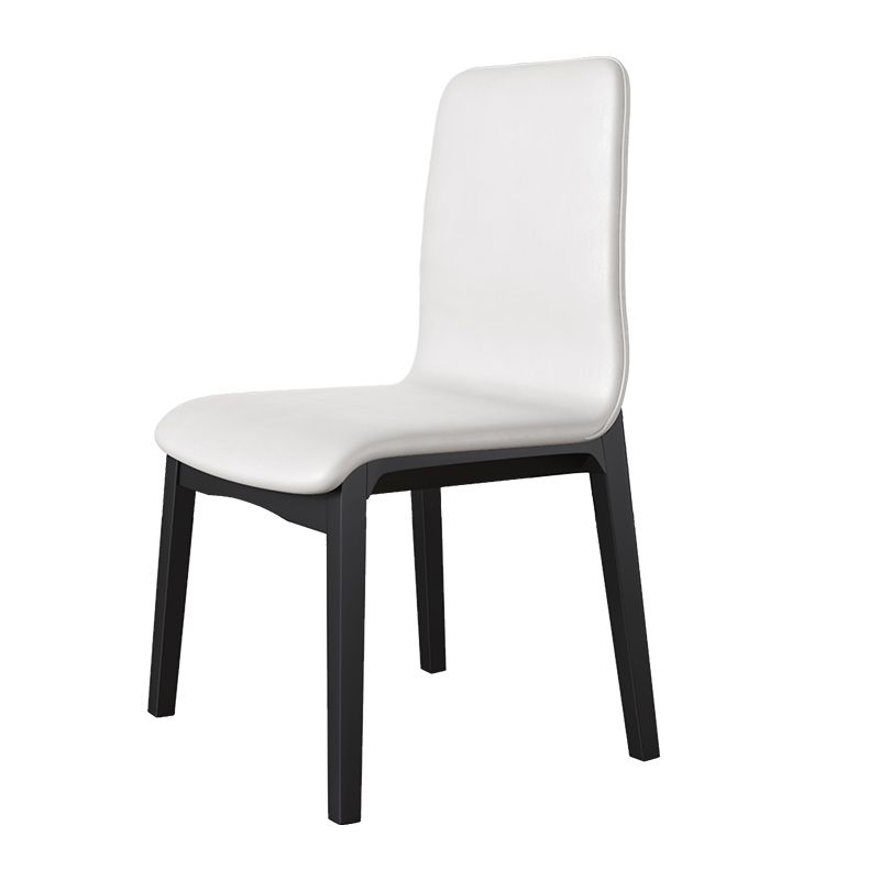 Scandinavian Indoor Side Chair Wood Upholstered Solid Back Single Dining Room Chair Clearhalo ' kitchen&dining_furn' 'Dining Chairs' 'Dining Tables & Seating' 'dining_chair' 'furn' 'furn_dining_chair' 'Furniture' 'furniture_dining_chair' 'Kitchen & Dining Furniture' 'kitchen' 1200x1200_8ac0d6a4-5206-4a20-a466-7d127f1c380e