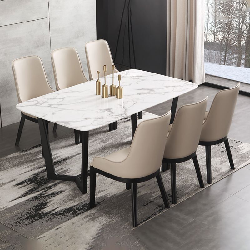 Moderne stijl faux lederen stoelen arm zijstoelen met houten benen voor thuisgebruik