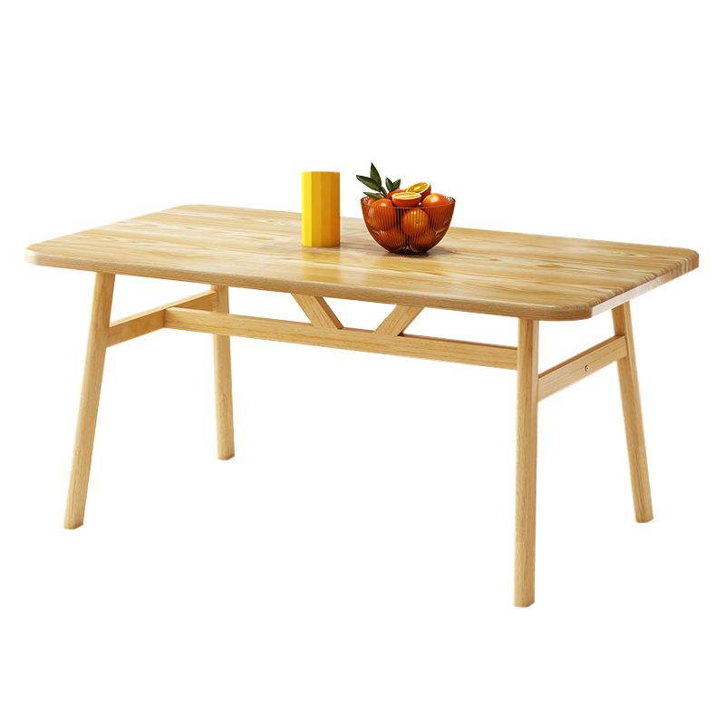 Modern Dining Table Rectangle Wooden Dinner Table for Dining Room Clearhalo 'Dining Tables & Seating' 'Dining Tables' 'dining_table' 'furn' 'furn_dining_table' 'Furniture' 'Kitchen & Dining Furniture' 1200x1200_8ac4b85b-1224-4074-86d5-655b580e174d
