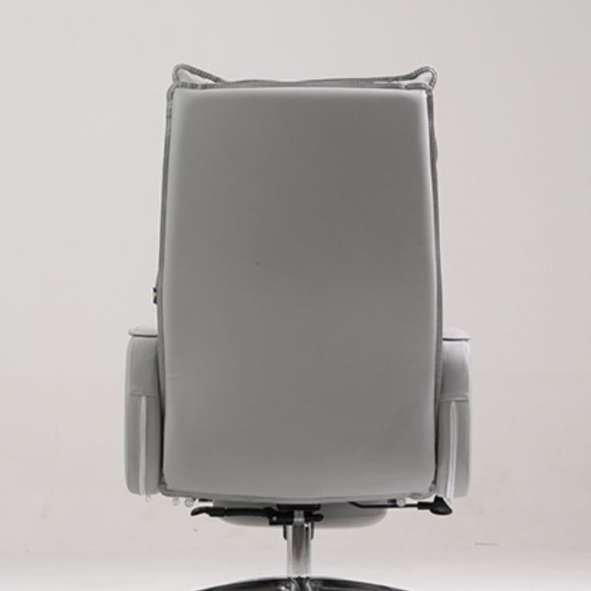 Ergonomische gestoffeerde taakstoel Moderne faux lederen arm bureau stoel