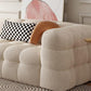 Modernistic Biscuit Back Sofa Tuxedo Arm Loveseat for Living Room