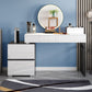 Modern 28.94" H Vanity Dressing Table Set 4 Drawers White Dresser with Stool Clearhalo 'Bedroom Furniture' 'furn' 'furn_makeup_vanities' 'Furniture' 'Makeup Vanities' 'makeup_vanities' 1200x1200_8ac6adac-0790-4126-bc6e-65998f377ee1