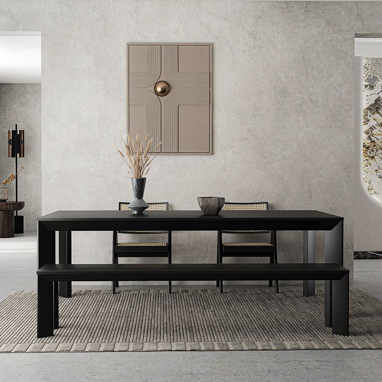 Rectangle Solid Wood Dining Table Modern Style Kitchen Dining Table