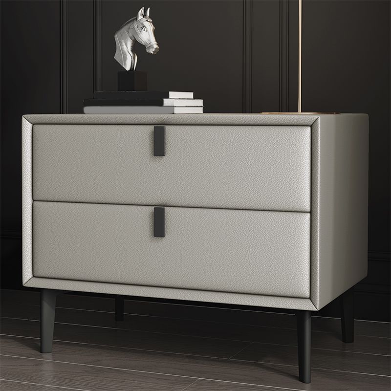 18.5" Tall 2 - Drawer Nightstand Modern Solid Wood Nightstand Clearhalo 'Bedroom Furniture' 'furn' 'furn_night_stand' 'Furniture' 'night_stand' 'Nightstands' 1200x1200_8ac90b6e-ec48-4a3d-83a8-3c195040fc33