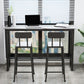 Modern Black Iron Bar Dining Table with White Stone Top Rectangle Indoor Bistro Table Clearhalo 'Bar Furniture' 'Bar Tables' 'bar_tables' 'furn' 'furn_bar_tables' 'Furniture' 'furniture_bar_tables' 'Kitchen & Dining Furniture' 1200x1200_8ac91b60-8189-4450-856d-b02447d237fe