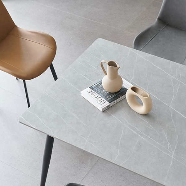 Industrial Rectangle 4-foot Home Furniture Stone Dining Site Table for Home Clearhalo ' dining_table' 'Dining Tables & Seating' 'Dining Tables' 'furn' 'furn_dining_table' 'Furniture' 'furniture_dining_table' 'Kitchen & Dining Furniture' 'kitchen&dining_furn' 'kitchen' 'kitchen_dining_table' 1200x1200_8ac975ab-8863-44f3-80fe-d092fdeeb291