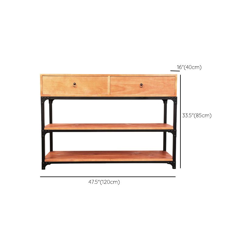 33,5 "in legno alto 2 - cassetto moderno moderno mobile a 3 livelli