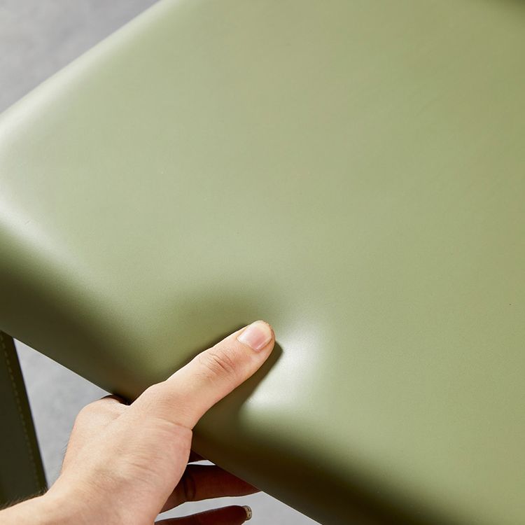 Designer Style Restaurant Saddle Leather Side Chair Matte Finish Parsons Dining Chair Clearhalo ' kitchen&dining_furn' 'Dining Chairs' 'Dining Tables & Seating' 'dining_chair' 'furn' 'furn_dining_chair' 'Furniture' 'furniture_dining_chair' 'Kitchen & Dining Furniture' 'kitchen' 1200x1200_8ace7add-f9c3-441f-99b7-2a860478778b