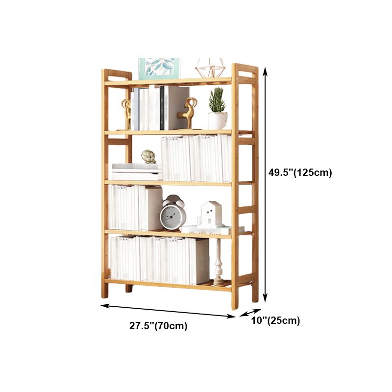 Etagere Bücherregal Bamboo Open Back Regal Bücherregal für den Studienraum