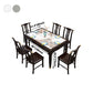Rectangle Shape Dining Table Sintered Stone Table Mid-Century with 4 Legs Clearhalo ' dining_table' 'Dining Tables & Seating' 'Dining Tables' 'furn' 'furn_dining_table' 'Furniture' 'furniture_dining_table' 'Kitchen & Dining Furniture' 'kitchen&dining_furn' 'kitchen' 'kitchen_dining_table' 1200x1200_8ad0400d-16a2-41e5-9260-36eb00d0acb2