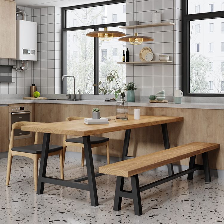 Modern 1/4/5 Pieces Dining Set Rectangle Pine Wood Dining Table for Kitchen Dining Room Clearhalo 'Dining Room Sets' 'Dining Tables & Seating' 'dining_room_set' 'furn' 'furn_dining_room_set' 'Furniture' 'Kitchen & Dining Furniture' 1200x1200_8ad12c45-61fd-498f-bde3-d09d5cacaca7