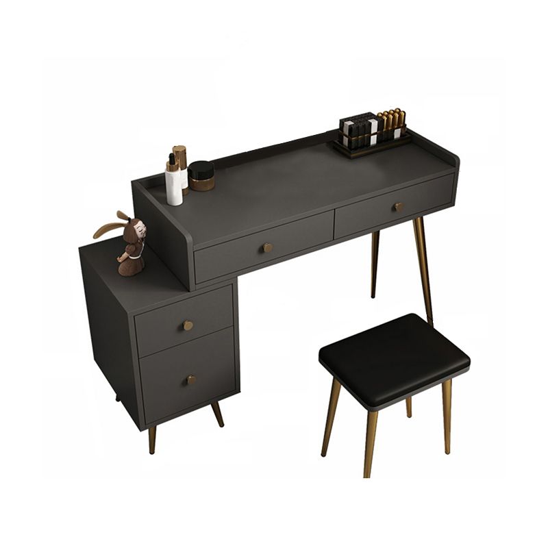 4 Drawers Makeup Table Desk Vanity - 30.7"H Vanity Table with Cabinets