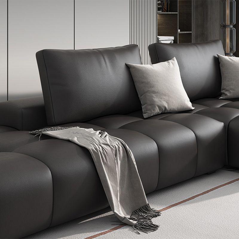 Eine Seitenarmlehre Polsterfleckenbett schwarzer Nachahmung Ledersofa