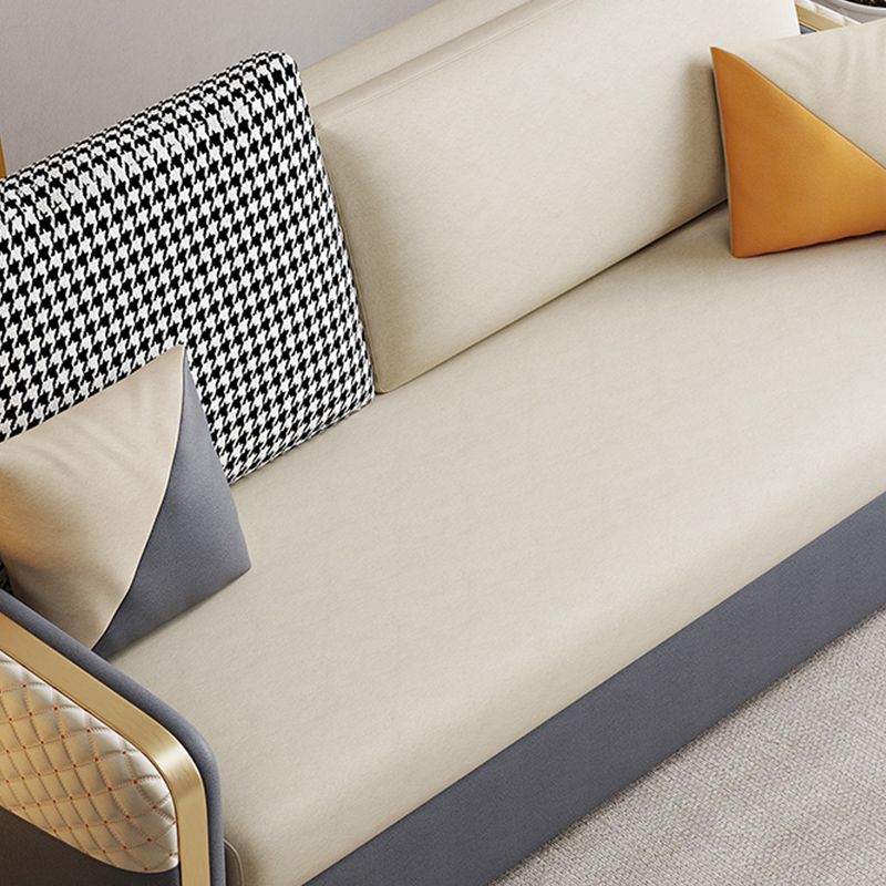 Divani per sonno posteriore cuscino bianco.