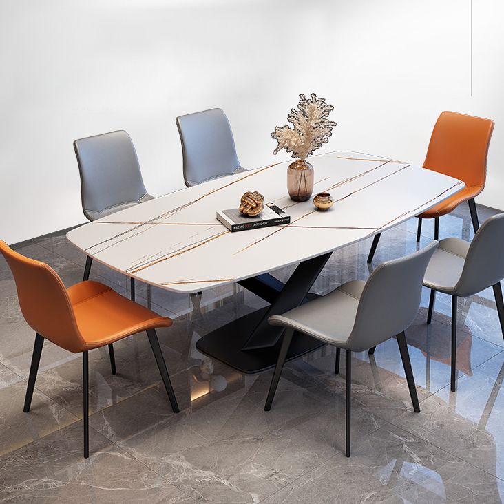 Rectangle Luxury Dining Table Four-Color Fixed Table with Sintered Stone Clearhalo ' dining_table' 'Dining Tables & Seating' 'Dining Tables' 'furn' 'furn_dining_table' 'Furniture' 'furniture_dining_table' 'Kitchen & Dining Furniture' 'kitchen&dining_furn' 'kitchen' 'kitchen_dining_table' 1200x1200_8ad68b63-0847-4655-8eff-f1a130fa55fc