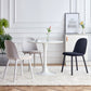 Upholstered Dining Chairs Nordic Style Armless Solid Back Chair