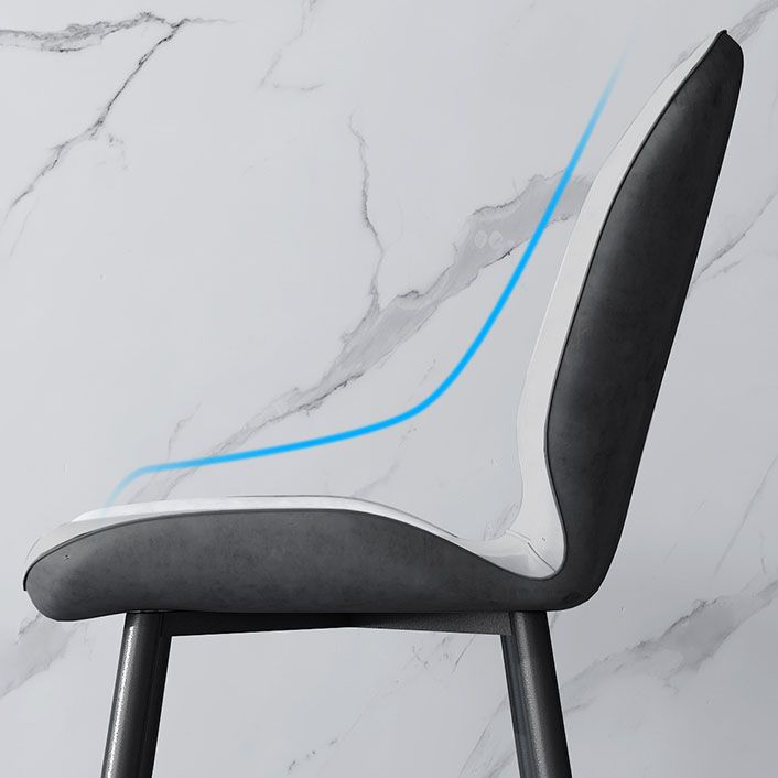 Minimalist Style Wingback Parsons Chairs Armless Dining Chairs for Kitchen Clearhalo ' kitchen&dining_furn' 'Dining Chairs' 'Dining Tables & Seating' 'dining_chair' 'furn' 'furn_dining_chair' 'Furniture' 'furniture_dining_chair' 'Kitchen & Dining Furniture' 'kitchen' 1200x1200_8ad8d038-9e07-4df8-adf7-4b533c247fa8