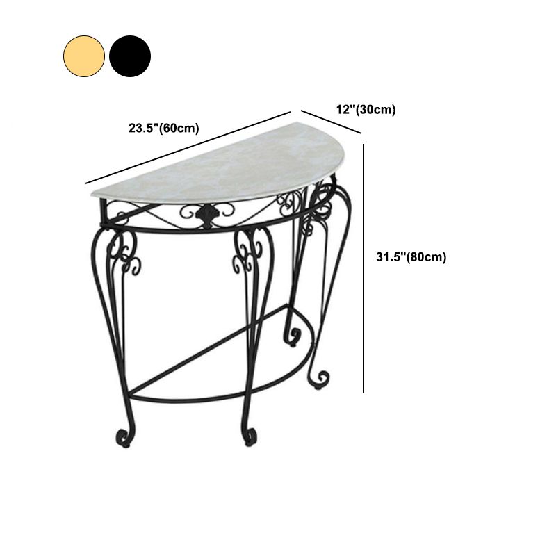 Sala 4 gambe Fucide legno in legno mezza luna resistente a graffi e console resistente alle macchie