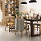 Natural Pine Wood Dining Table Contemporary Rectangle Sled Base Table