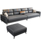 35.43 "brede hedendaagse bank faux leer met kussentoparmkussens sofa