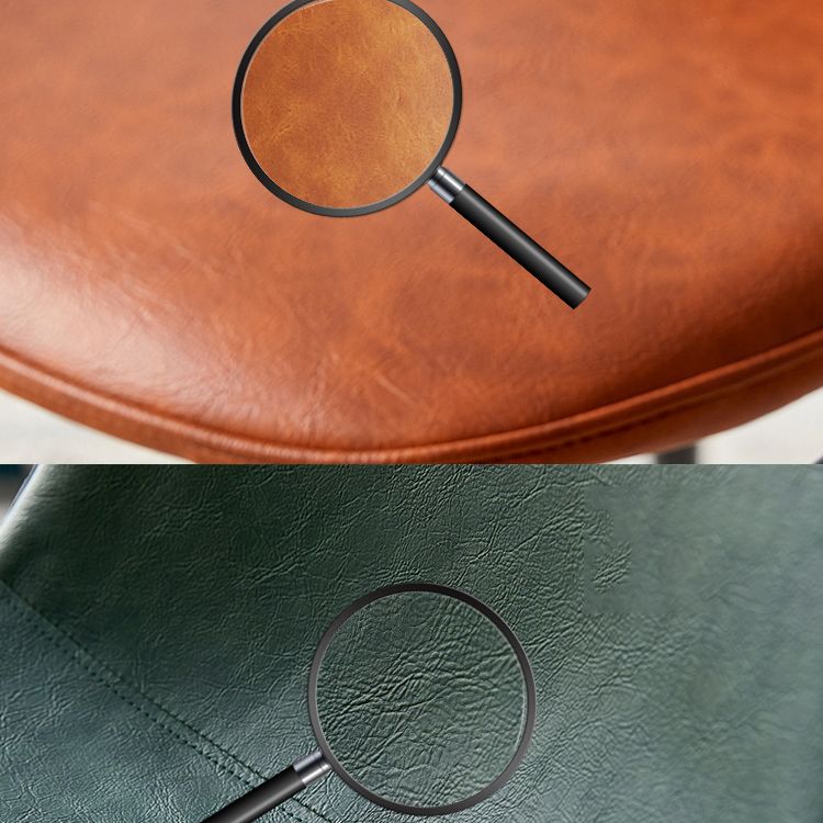 Scandinavian Home Side Chair Metal Solid Back Upholstered Dining Room Chair Clearhalo ' kitchen&dining_furn' 'Dining Chairs' 'Dining Tables & Seating' 'dining_chair' 'furn' 'furn_dining_chair' 'Furniture' 'furniture_dining_chair' 'Kitchen & Dining Furniture' 'kitchen' 1200x1200_8adc1bd1-1dc1-4e7d-969b-b9e46c992272