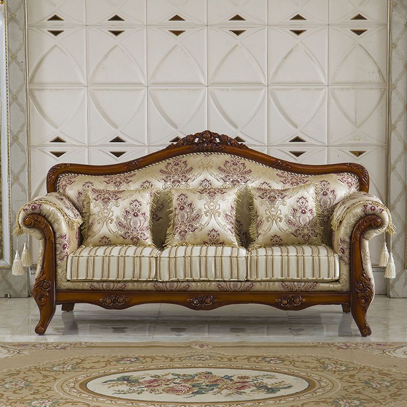 Contemporary Standard Rolled Arm Velvet Sofa Couch for Three People Clearhalo 'furn' 'furn_sofas' 'Furniture' 'furniture_sofas' 'Living Room Furniture' 'Sofa' 'sofas' 1200x1200_8adcfa69-964c-4641-8028-9e818c29adfd