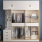 White Engineered Wood Wardrobe Closet Sliding Wardrobe Armoire Clearhalo 'Armoires & Wardrobes' 'armoires_wardrobes' 'Bedroom Furniture' 'furn' 'furn_armoires_wardrobes' 'Furniture' 1200x1200_8ae00d73-210a-4793-b825-187e4034812d