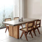 Solid Wood Industrial Dining Table Set 1/2/5/7 Pcs Dinette Set for Dining Room
