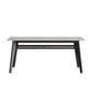 Stone Top Dining Table Contemporary Dining Table with 4 Wood Legs
