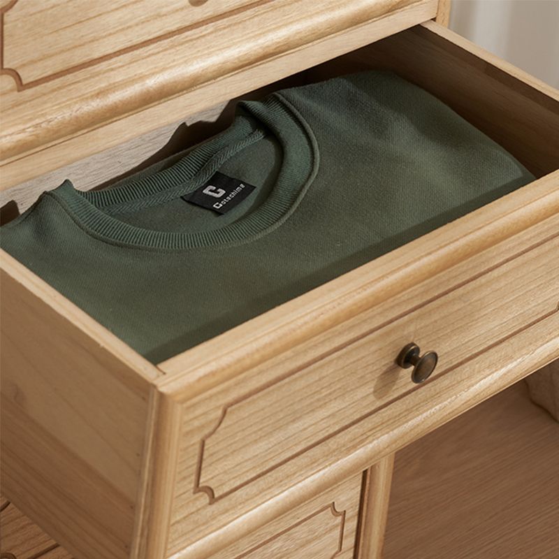 Rectangle Wood Side Cabinet Knobs Storage Cabinet with Drawer Clearhalo 'Cabinets & Chests' 'cabinets_chests' 'furn' 'furn_cabinets_chests' 'Furniture' 'Living Room Furniture' 1200x1200_8ae1a3f3-0f8c-4970-ac75-769c6497037d