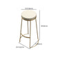 Glam Armless Backless Counter Stool Iron Bar Stool with Leather Cushion and Pedal Clearhalo 'Bar Furniture' 'Bar Stools' 'bar_stools' 'furn' 'furn_bar_stools' 'furniture_bar_stools' 'Kitchen & Dining Furniture' 'kitchen&dining_furn' 'kitchen' 'kitchen_furn' Furniture' 1200x1200_8ae44d73-76b7-426e-921e-319d9ed8fd1e