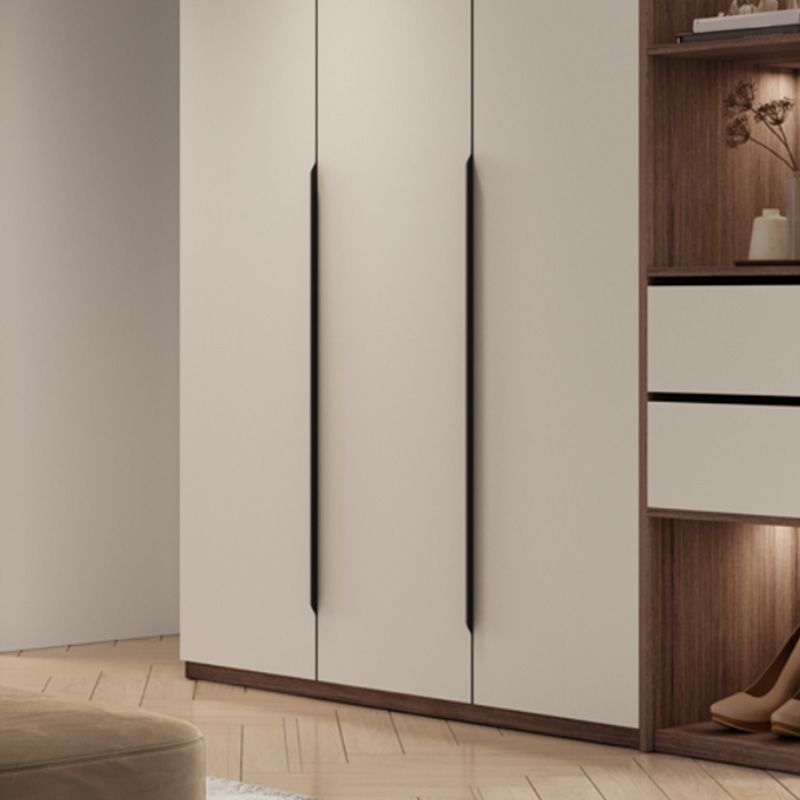 Hinged Wardrobe Cabinet Engineered Wood Wardrobe Armoire for Home