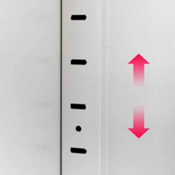 Contemporary Style Metal Bookcase Closed Back Bookshelf for Home Office