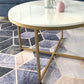 Modern Round Slate Coffee Table Cross Legs Cocktail Table in Gold Clearhalo 'Coffee & Accent Tables' 'Coffee Tables' 'coffee_tables' 'furn' 'furn_coffee_tables' 'Furniture' 'Living Room Furniture' 1200x1200_8ae62cf6-94fe-48e1-8c65-02813dc9e533