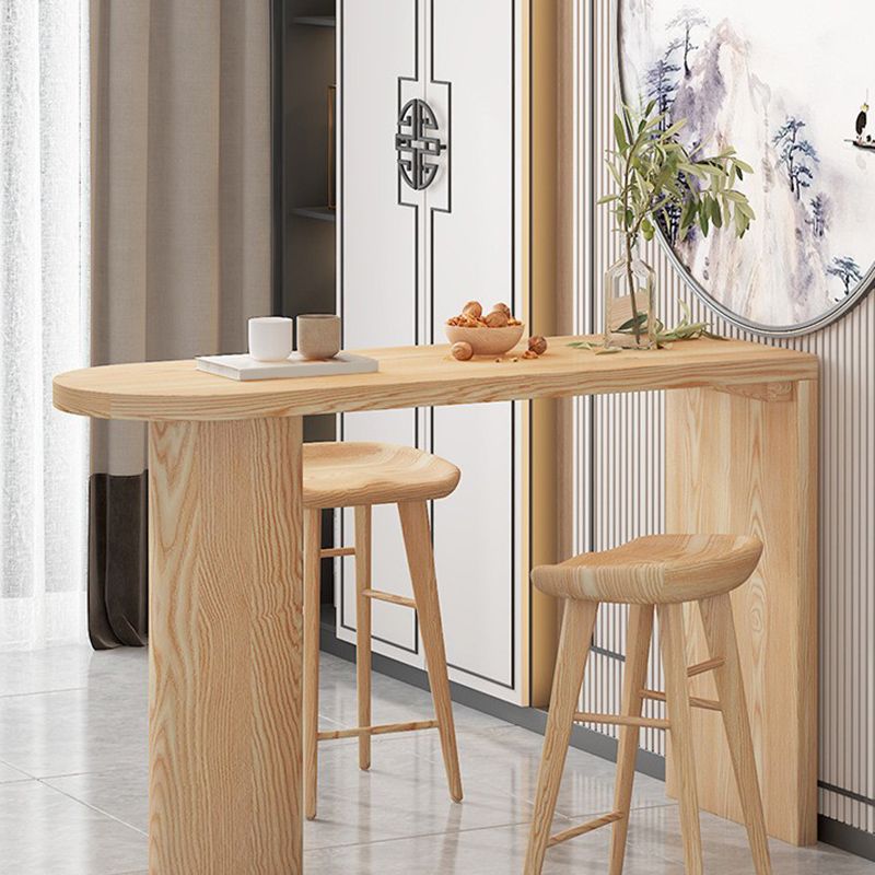 Modern Wood Bar Counter Table Freeform Bar Counter Table for Home Use Clearhalo 'Bar Furniture' 'Bar Tables' 'bar_tables' 'furn' 'furn_bar_tables' 'Furniture' 'Kitchen & Dining Furniture' 1200x1200_8ae7a07e-4eb1-40f2-b68e-8e8d55597086