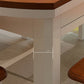 Rectangle Solid Wood Dining Table Butterfly Leaf Dining Table for Kitchen Use