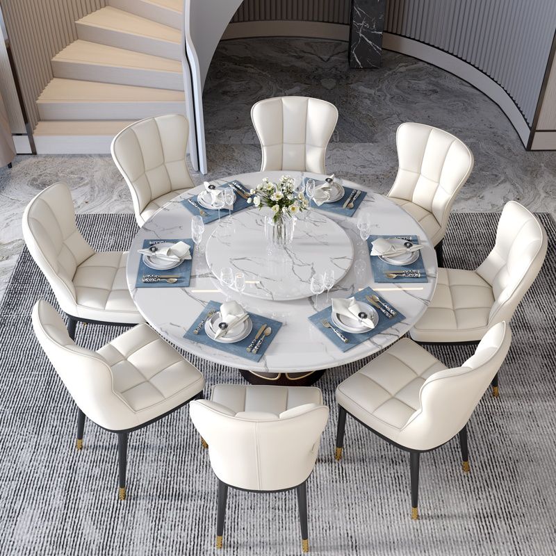 Glam Style Metal Dining Room Chairs Armless Upholstered Linen Fabric Dining Chair for Home Use Clearhalo ' kitchen&dining_furn' 'Dining Chairs' 'Dining Tables & Seating' 'dining_chair' 'furn' 'furn_dining_chair' 'Furniture' 'furniture_dining_chair' 'Kitchen & Dining Furniture' 'kitchen' 1200x1200_8ae89257-740d-4357-8909-d0fcb95da8ea