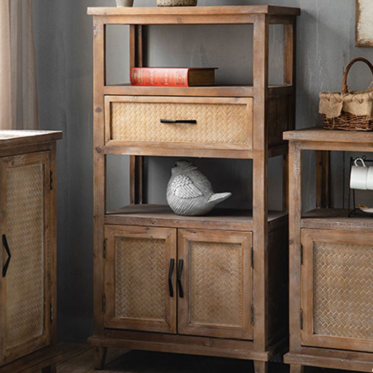 Armoire en bois industrielle avec portes et tiroirs armoire en bois en détresse