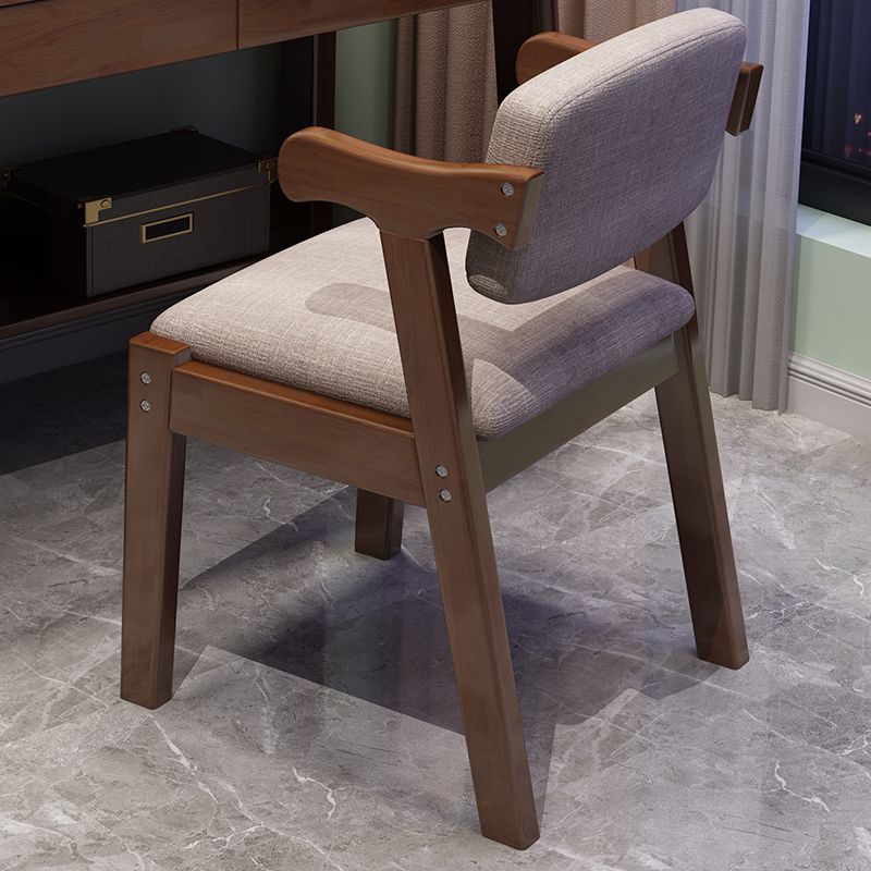 Contemporary Wood Dining Side Chair Home Open Back Dining Side Armchair Clearhalo ' kitchen&dining_furn' 'Dining Chairs' 'Dining Tables & Seating' 'dining_chair' 'furn' 'furn_dining_chair' 'Furniture' 'furniture_dining_chair' 'Kitchen & Dining Furniture' 'kitchen' 1200x1200_8aea0cc9-c94f-4220-8dd9-b65209140df7